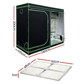 Green Fingers Grow Tent Light Kit 240x120x200CM 4500W LED Full Spectrum